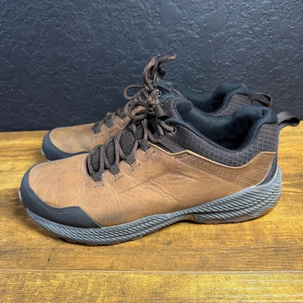Merrell‎ J99641 Brown Leather Hiking Shoes Mens 9
